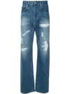 JUNYA WATANABE HIGH-WAISTED STRAIGHT LEG JEANS