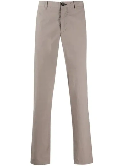 Ps By Paul Smith Straight-leg Chino Trousers In Brown