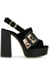 PORTS 1961 BUCKLED 130MM PLATFORM SANDALS