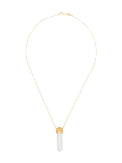 Anni Lu Opalite Pendant Necklace In Gold