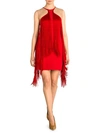 STELLA MCCARTNEY FRINGE TRIM MINI DRESS,0400012469160