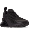 Nike Little Girls And Boys Air Max 270 Casual Sneakers From Finish Line In Black