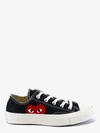 Comme Des Garçons Play Comme Des Garcons Play Black Converse Edition Half Heart Chuck 70 Low Sneakers In Black
