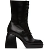 NODALETO NODALETO BLACK BULLA LACE-UP BOOTS