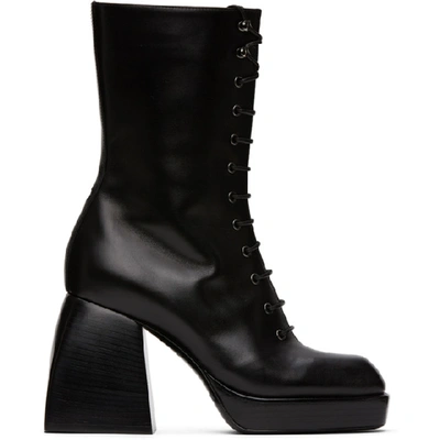 Nodaleto Bulla 85mm Lace-up Boots In Black