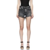 MOUSSY VINTAGE MOUSSY VINTAGE BLACK DENIM PERRYSBURG SHORTS