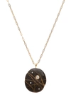 CVC STONES SPACE 18K GOLD AND STONE NECKLACE,SPACE