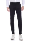 PAUL SMITH TURNED-UP BOTTOM PANTS IN BLACK