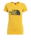 THE NORTH FACE T-SHIRT IN YELLOW WITH LOGO PRINT