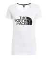 THE NORTH FACE WHITE T-SHIRT WITH CONTRASTING LOGO PRINT