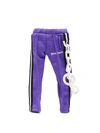 Palm Angels Mini Trackpants Tech Key Holder In Purple