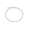 MISSOMA BOX LINK DOUBLE CHAIN BRACELET STERLING SILVER,CR S B7 NS DL