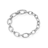 MISSOMA GRADUATED OVAL CHAIN BRACELET SILVER PLATED,CR S B9 NS