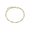 MISSOMA VERVELLE DOUBLE CHAIN ANKLET 18CT GOLD PLATED VERMEIL,CR G A1 NS