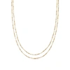 MISSOMA VERVELLE DOUBLE CHAIN NECKLACE 18CT GOLD PLATED VERMEIL,CR G N8 NS DL