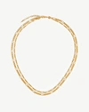 MISSOMA FILIA DOUBLE CHAIN NECKLACE 18CT GOLD PLATED VERMEIL,CR G N10 NS DL