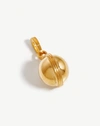MISSOMA LARGE SPHERE CLIP-ON PENDANT 18CT GOLD PLATED,CR G P8 NS