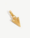 MISSOMA RIDGE TRIANGLE CLIP-ON PENDANT 18CT GOLD PLATED,CR G P11 NS
