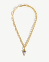 MISSOMA DECONSTRUCTED AXIOM TRIANGLE CHAIN NECKLACE 18CT GOLD PLATED/DENDRITIC,CR SET N5