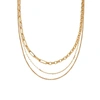 MISSOMA DECONSTRUCTED AXIOM BOX CHAIN NECKLACE SET 18CT GOLD PLATED VERMEIL,SET N23