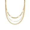 MISSOMA AXIOM & SNAKE CHAIN NECKLACE SET 18CT GOLD VERMEIL,SET N26