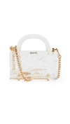 L'AFSHAR MINI LEON BAG WITH GOLD LINK CHAIN