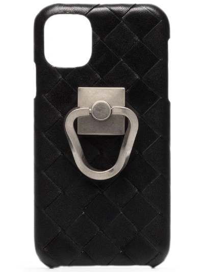 Bottega Veneta 编织皮革iphone 11 Pro保护套 In Black