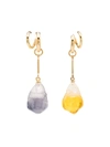 PANCONESI GOLD VERMEIL PEARL EARRINGS