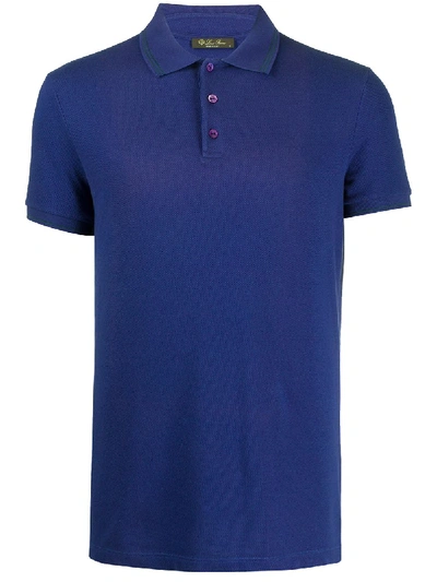 Loro Piana Short-sleeved Polo Shirt In Purple