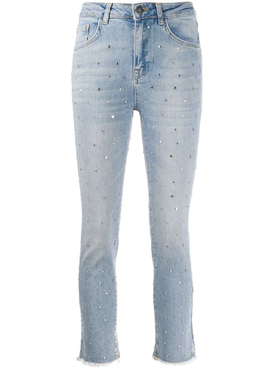 Twinset High-rise Skinny Jeans In Blue