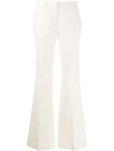 Brag-wette Wide-leg Tailored Trousers In Neutrals