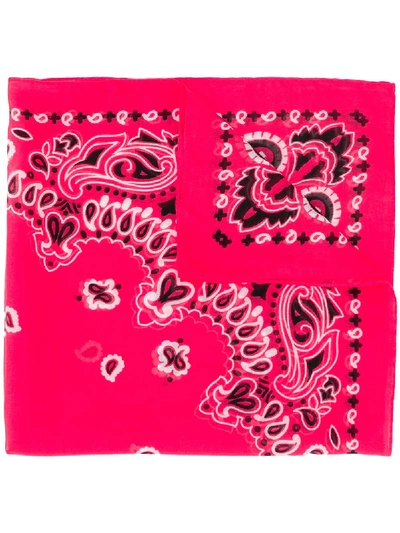Destin Paisley Print Foulard In Pink