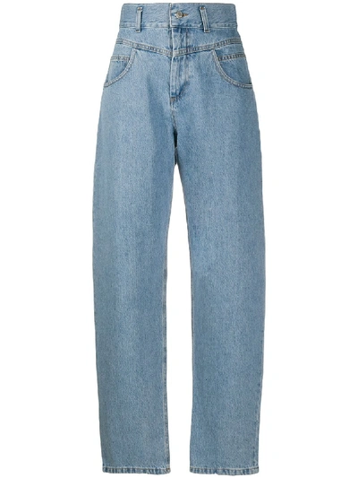 Forte Dei Marmi Couture High-rise Straight Leg Jeans In Blue