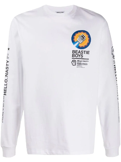 Opening Ceremony X Beastie Boys X Bill Mcmullen Hello Nasty Long-sleeve T-shirt In White