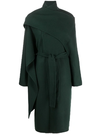 Ports 1961 Double-breasted Belted Coat In Green