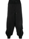 FUMITO GANRYU DRAWSTRING DROP-CROTCH TROUSERS