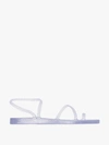 Ancient Greek Sandals Eleftheria Glitter-effect Sandals In White