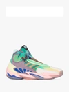 Adidas Originals White X Pharrell Williams Multicoloured 060 High Top Sneakers In White