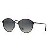 Ray Ban Blaze Round Sunglasses Black Frame Grey Lenses 59-14 In Schwarz