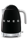 Smeg Retro Style Variable Temperature Electric Kettle In Black
