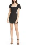 CINQ À SEPT HAVANA PUFF SLEEVE MINIDRESS,ZD11061062Z