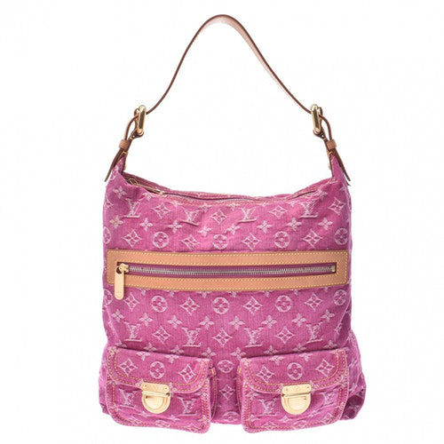 Pre-Owned Louis Vuitton Baggy Pink Denim - Jeans Handbag | ModeSens