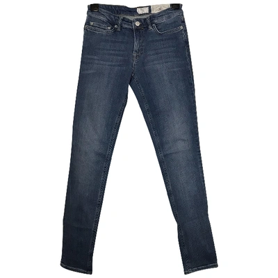 Pre-owned Allsaints Slim Jeans In Blue