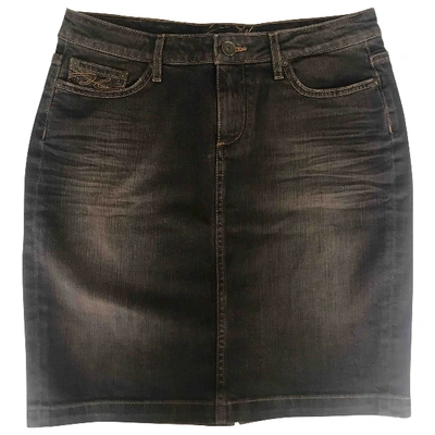 Pre-owned Tommy Hilfiger Mini Skirt In Brown