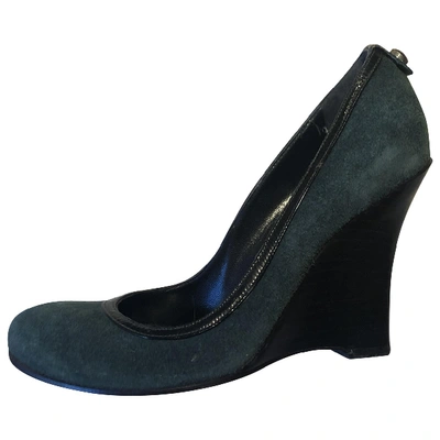 Pre-owned Pinko Heels In Green