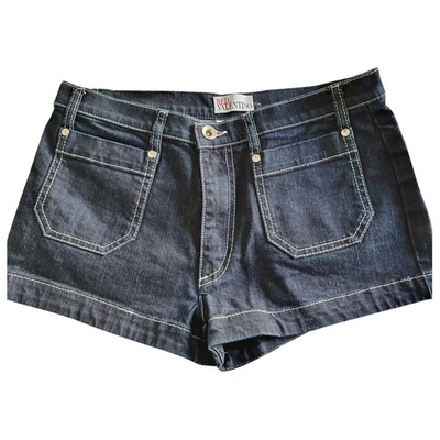 Pre-owned Red Valentino Blue Denim - Jeans Shorts