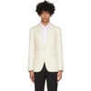 LANVIN LANVIN WHITE SHAWL COLLAR BLAZER