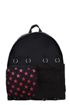 RAF SIMONS RS PADDED DOUBL BACKPACK IN BLACK TECH/SYNTHETIC,11362956