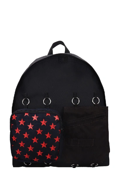 Raf Simons Rs Padded Doubl Backpack In Black Tech/synthetic