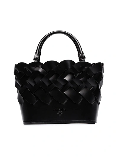 Prada Shopping Braiding In Black